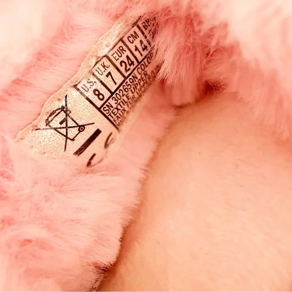 8 Toddlers Skechers Kids Pink Furry Unicorn Light Up Shoes - Picture 8 of 9